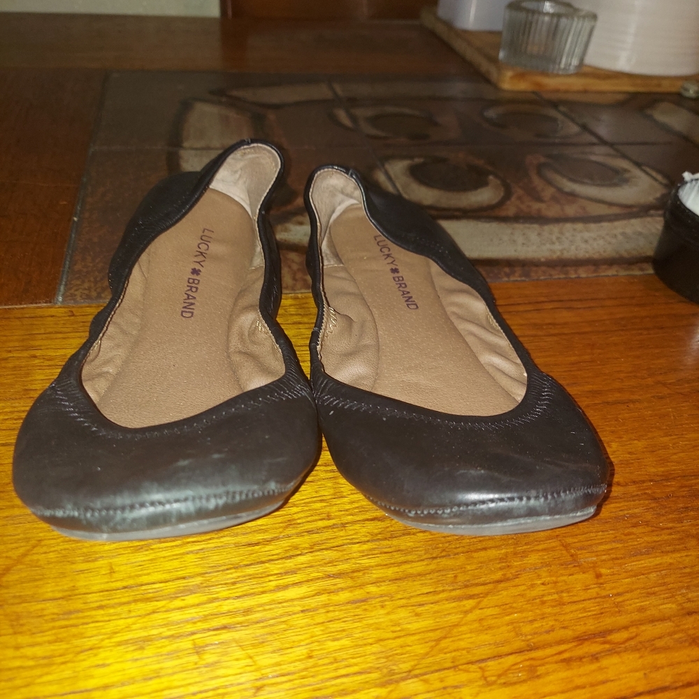 Lucky Brand Black Ballet Style 9 Comfortable Year Round